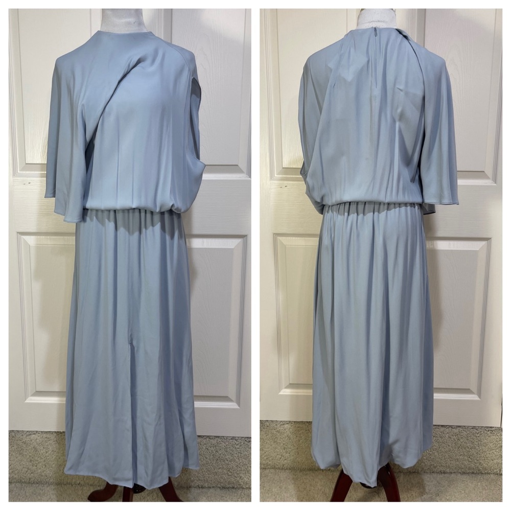 NWT! ZARA Collection STUDIO CAPE LAYERED DRESS LIMITED EDITION LIGHT BLUE - Picture 3 of 9